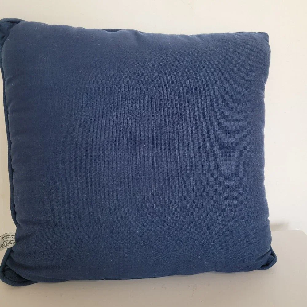 Riverdale Decorative Tapestry Throw Pillow Baby Jesus Mary Blue 13 in